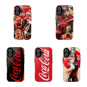 Coca Cola Phone Case Soda Drink Cover Suitable for iPhone 17-11 Pro Max/Plus and  Samsung Galaxy S23-25