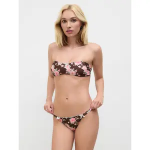 Cider Floral Bowknot Bandeau Bikini Set SwimWeek