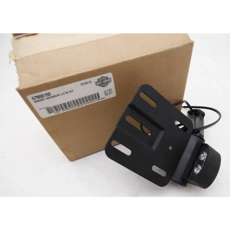 New OEM Genuine Harley-Davidson Bracket Side Mount License Plate, 67900150