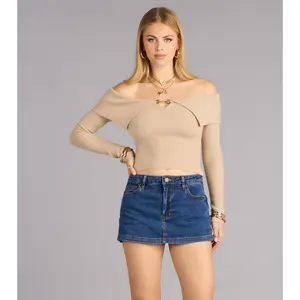 Mini Mood Activated Denim Skort