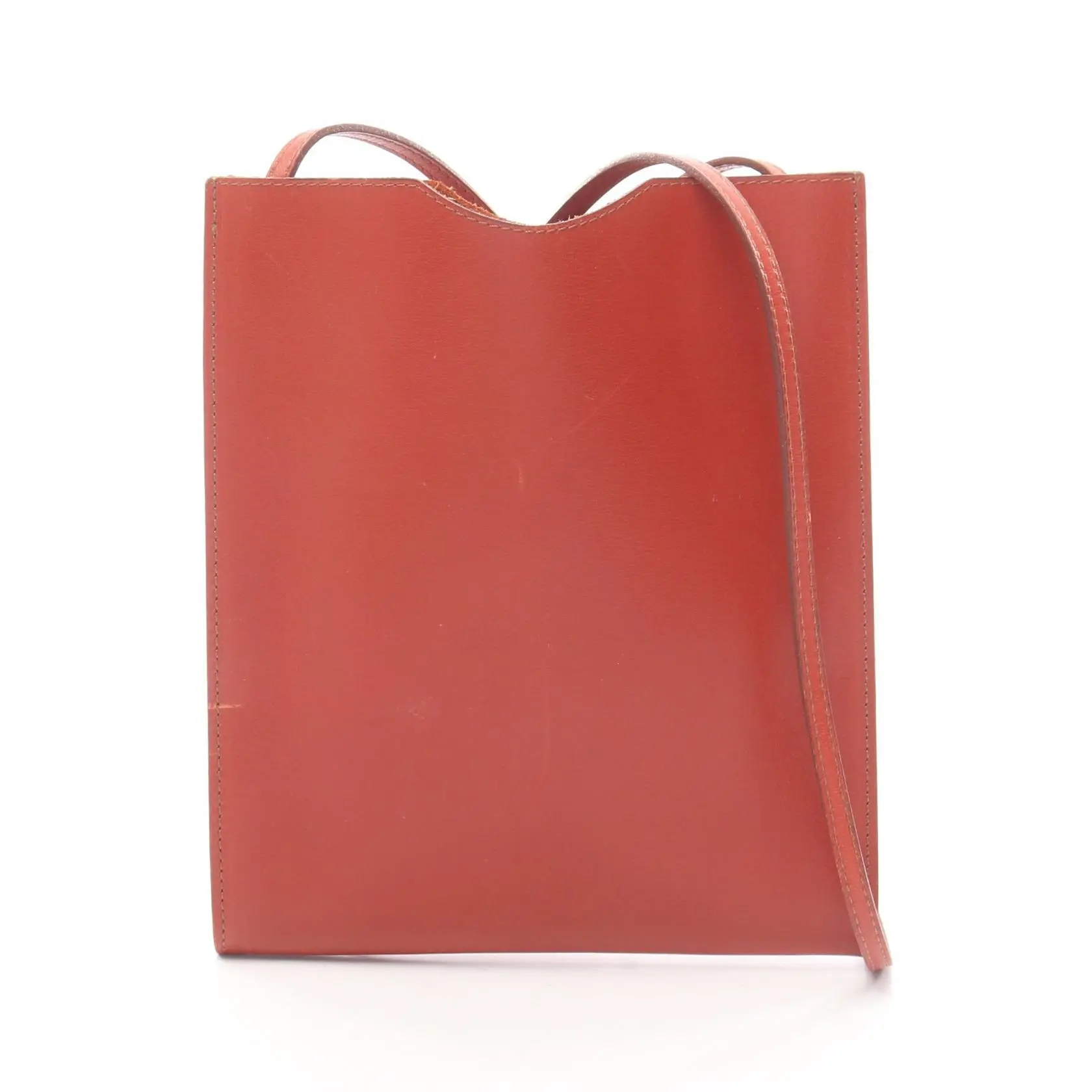 Pre-owned HERMÈS Calfskin Shoulder Bags Hermes Omnito Brick Box Calf Shoulder Bag
