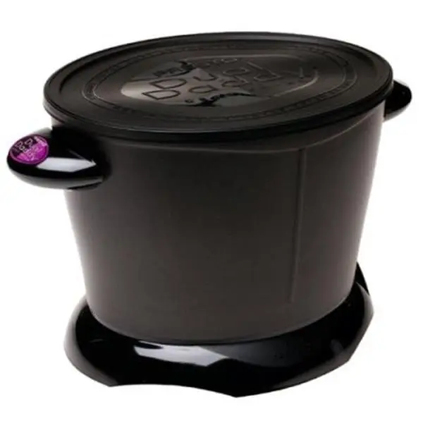 212 MAIN DualDaddy Automatic Countertop Deep Fryer - Heavy-Duty Cast Aluminum Bucket-Style Model, 1500W Power, Auto Temp Control, 9x14x8.5 Inches, Keeps Oil at Optimum for Household Kitchen Use