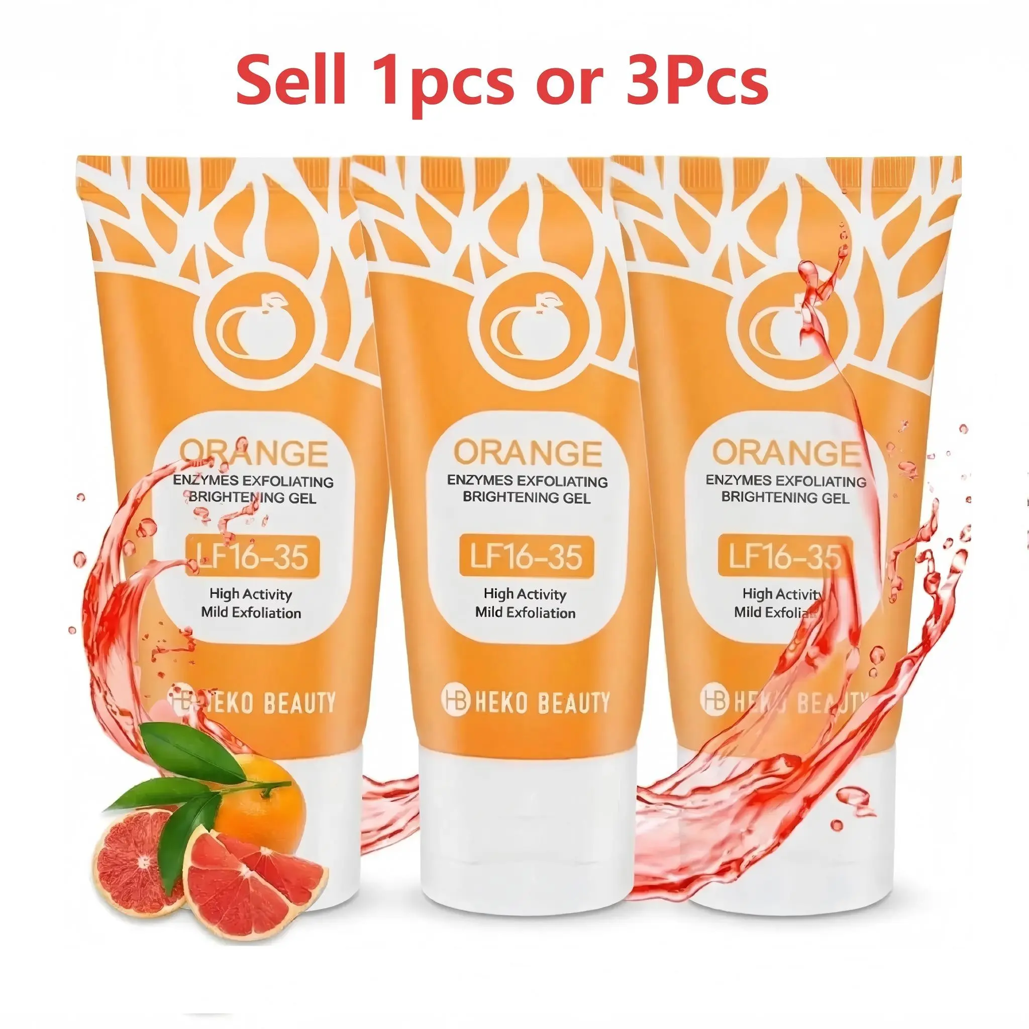 HEKO BEAUTY Scent Exfoliating Cleansing Gel, Body Care, Body Exfoliant, Scented, Gentle Removal of Facial and Body Dead Skin, Deep Cleaning, Nourishing Moisturizing, Suitable for All Skins, Exfoliator