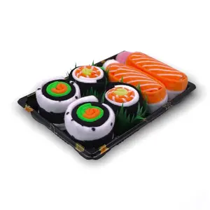 Sushi Socks | Gift for Men and Women - 3 Pairs Cotton Cotton Invisible Floral Striped Summer and Winter Plain Summer Winter Set - Original