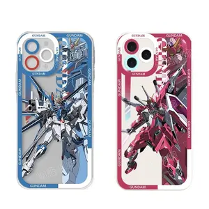 Gundam Seed Phone Cases For iPhone 17 16 15 14 13 12 11 Promax Pro Air Plus Cute Clear Transparent Protective Cover Protection