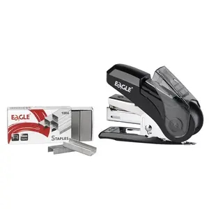 Manual Stapler Set, 1 Count Portable Stapler with 1000 Staples & 3 Counts Refills, Office Binding Supplies for Home School Dormitory, Office Stationery Supplies