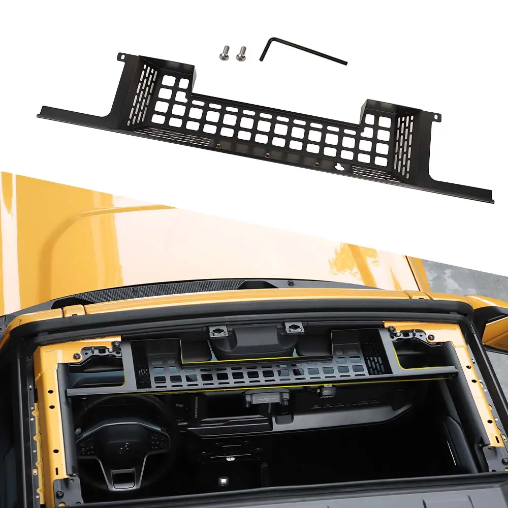 UV Coated Overhead Storage Extension Bracket - Auto Interior Accessories, Perfect-Fit Kit for 2021+ Bronco Top Roof Side Front Rear Rack, Car Organization Solution