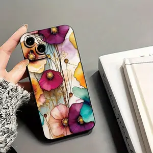 Flower Pattern Phone Case, Decorative Phone Protector Cover, Phone Accessories Compatible with iPhone 16 15 14 13 12 11 Plus Pro Max