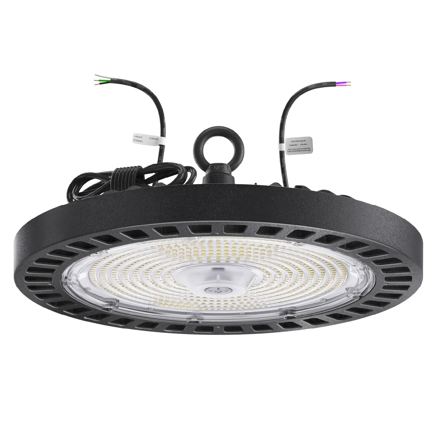 UFO LED High Bay Light 200W Fixture - 29000 Lumens, High Bay Shop Lights, LED Commercial Lighting, Heat Sink, AC Power Supply