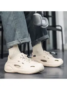 Men's Lightweight Waterproof Clogs | Drawstring Design, Breathable & Non-Slip, 4-in-1 for Home, Outdoor, Beach, Bathroom, Suitable for Daily Wear Footwear