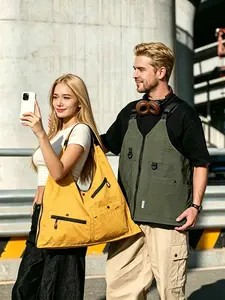 Convert quickly from vest bag to large crossbody bag. Perfect for urban wear, camping, fishing, hiking and commuting.Waterproof design