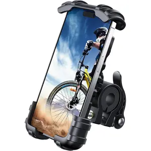 Bike Phone Holder, Motorcycle Phone Mount - Motorcycle Handlebar Cell  Clamp, Scooter Phone Clip
