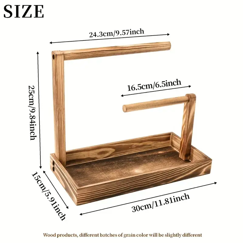 Multi-Layer Wooden Jewelry Display Stand with Tray, Perfect for Necklaces Earrings Bracelets Rings, Desktop Storage Organizer, Home Jewelry Organizer