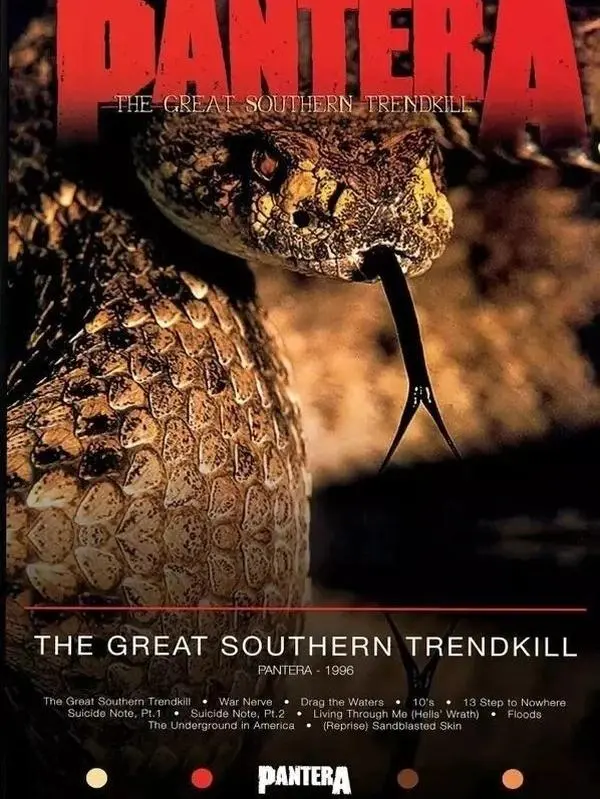Pantera Poster, The Great Southern Trendkill Poster, Album Poster Prints