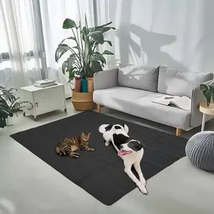 PetSafe Ultimate Protection Pet Floor Mat - 48x48 Inches Waterproof & Dirt-Proof Mat for Cats Dogs - Military-Grade Oxford Fabric - Easy Clean Textured Surface - Ideal for Living Room & Under Bed