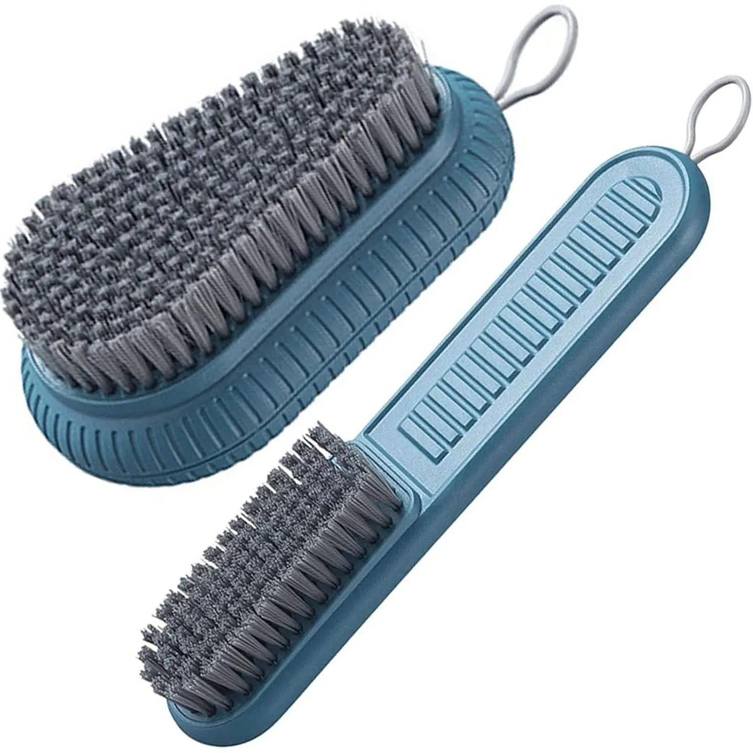 Cleaning Brush Soft Bristle Brush Laundry Scrub Brush Clothes Underwear Shoes Scrubbing Brush, Easy to Grip Household Cleaning Brushes Tool for Countertops Bathtubs (Blue)