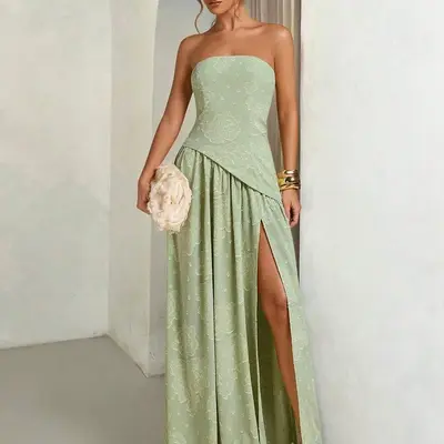 jenny popach green dress Jenny popach