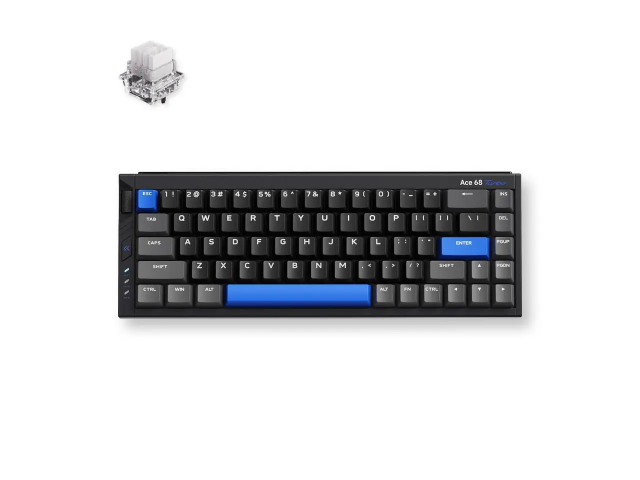 MCHOSE Ace68 Turbo 65% Aluminum Hall Effect Magnetic Switch Keyboard, 16K Polling, Wired - Cyber Black MCHOSE Ace68 Turbo 65% Aluminum Hall Effect Magnetic Switch Keyboard, 16K Polling, Wired - Cyber Black