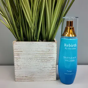 Rebirth by Keisha Salicylic Acid Collagen Toner - 100ml All Skin Types Cleansing Calming Smoother US Origin 36 Months Shelf Life