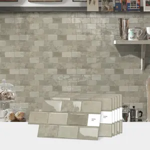 Drip Adhesive Tile Stickers, Decorative Wall Sticker, Waterproof & Moisture-Proof, Ideal for Kitchen/bathroom/living Room Decor, 10/20 Pack