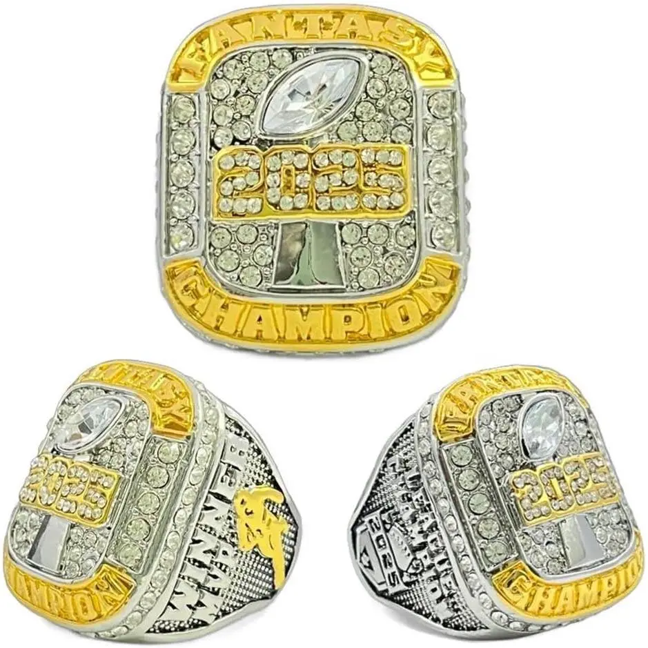 2025 Fantasy Football League Championship ring  fantasy football ring 2025 fantasy football rings 2025 fantasy football Trophy Rings  first place fantasy ring
