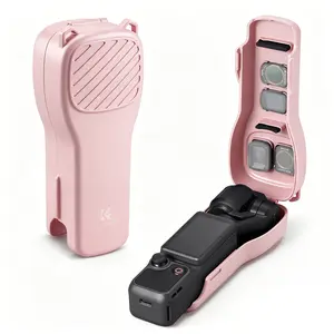 【DealsForYouDays】K&F CONCEPT PT61 Protective Case Compatible with DJI Osmo Pocket 4 & Pocket 3, Hard Shell Carry Case with Built-in Filter Storage, PC Protective Cover with Soft Lining, Portable Travel Storage Case
