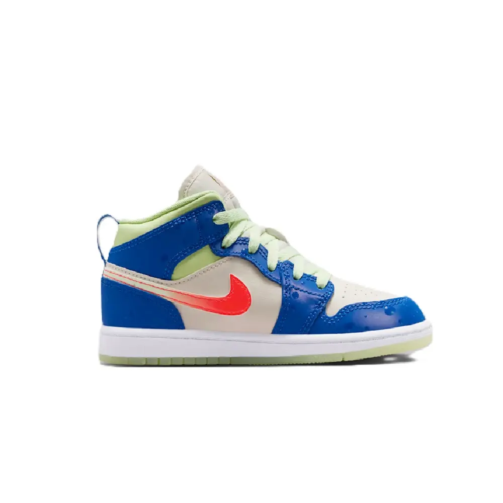Little Kid's Jordan 1 Mid SE Game Royal/Pale Ivory (II1256 400)