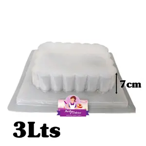 Rectangle 3Lts Jello Mold / Rectangular 3Lts Molde Gelatina