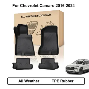For Chevrolet Camaro 2016-2024 Car Floor Mats Rubber Liners All Weather Carpets
