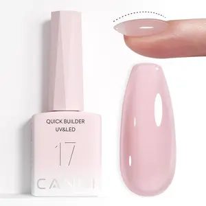 Builder Nail Gel, Baby Pink Builder for Nails Strengthener Gel Thickening Extension for Beginners DIY Home Salon Manicure