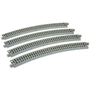 Kato 20-140 Unitrack N 15" (381mm) Radius Curve 30 Degree (4 Pieces)