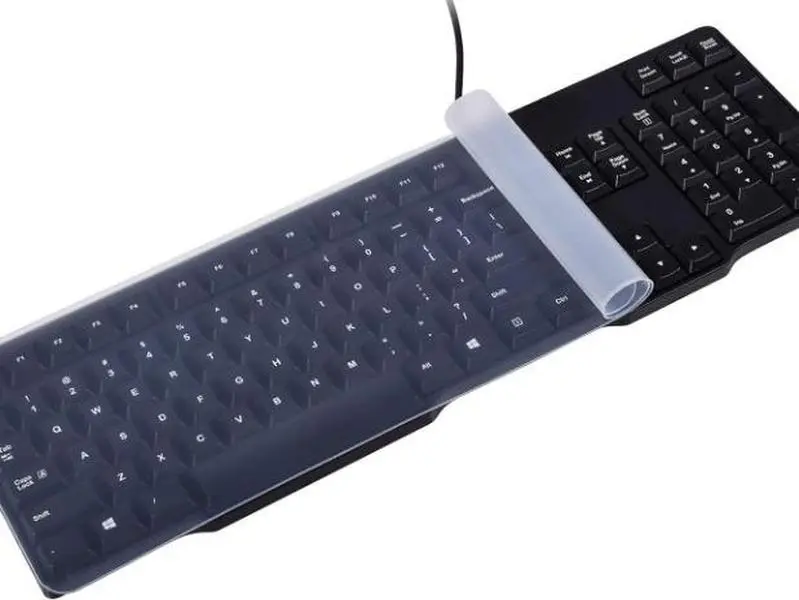Universal Silicone Dust Cover Protector for Standard Size Computer Keyboard.