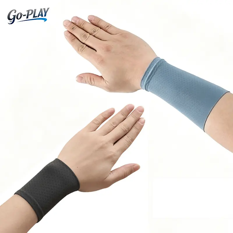 2 Pairs Summer Ice Silk Wrist Sleeves for Men Women, Thin Breathable Elastic Wrist Covers, Cooling Athletic Wrist Cuffs to Conceal Scars & Tattoos for Outdoor Sports Running Cycling Daily Wear