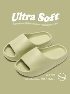 Unisex Non-Slip Quick-Dry Soft Lightweight Thick-Sole Platform Slides EVA Slippers - Comfortable Casual Daily Wear