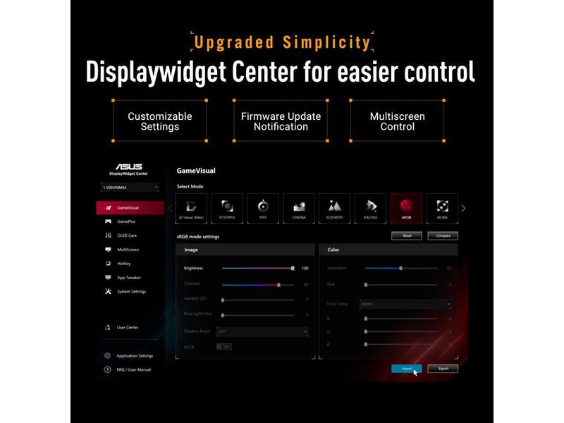 ASUS TUF Gaming Series 5 - VG249QM5A Gaming Monitor– 23.8" FHD(1920 x 1080) Fast-IPS, 240Hz, 0.3ms, G-SYNC® compatible, AMD FreeSync™ Premium, ELMB SYNC, 99% sRGB, DisplayWidget Center, Gaming AI,