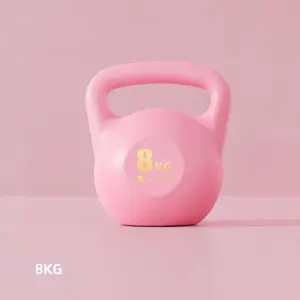 Self-filling Kettlebell 2KG--8KG Fitness Dumbbells Yoga Safe Strength Kettlebells Butt Training Gym Home Workout Hand Weights Soft Silicone Shell Eco-Friendly