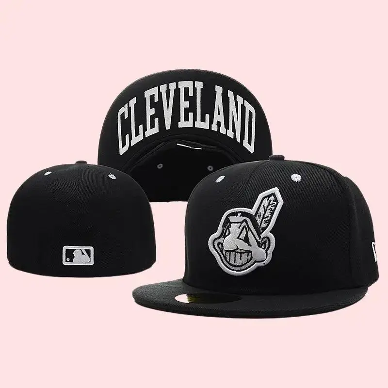Official Style New Era Cleveland Guardians 59FIFTY MLB Cap – Flat Bill Baseball Hat with Premium Embroidered Team Logo and Structured Fit