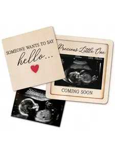 Pregnancy Announcement Gift Set for Grandparents – Ultrasound Photo Frame Surprise Box, Baby Birth Announcement Board & Keepsake, Creative Pregnancy Reveal Gift for Family & Friends, New Baby Announcement Gift