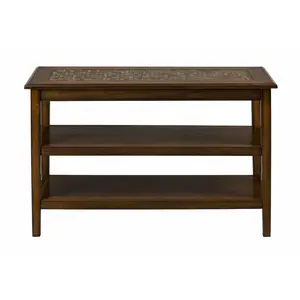 Baroque Sofa 48" Sofa Table with Mosaic Tile Inlay