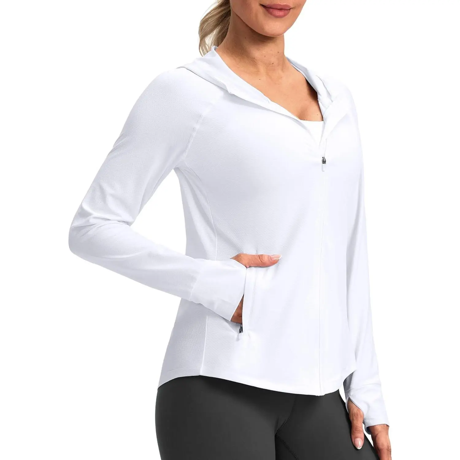 G Gradual Women's UPF 50+ Sun Protection Hoodie Jacket Lightweight Zip Up Jackets Long Sleeve Shirts for Women Hiking Outdoor Gift