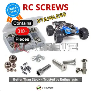 RCScrewZ Stainless Steel Screw Kit ara038 for ARRMA Kraton 6S BLX V5 1/8 Electric 4WD Brushless Speed Monster Truck (ARA8608V5, 8608V5) | RCX