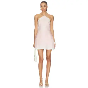 Shani Shemer Oliver Mini Dress in Baby Pink Shell Print