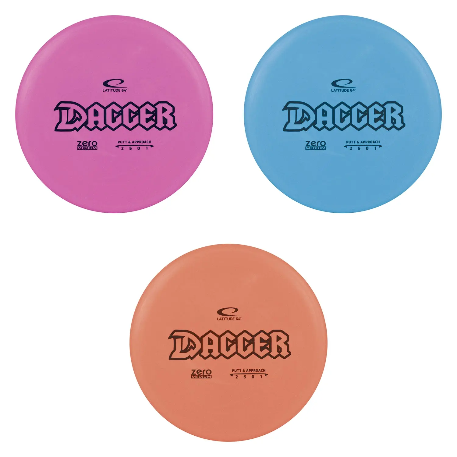 Latitude 64 Disc Golf Zero Medium Dagger Putter 2/5/0/1 - Choose Exact Disc