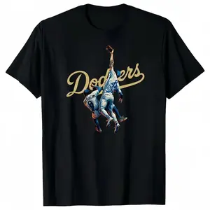 The Catch Dodger T-Shirt, Game 7 LA Baseball Moment Short Sleeve Tee, Champions Fan Gear, Vintage Sports Graphic Gift, Unisex Outfit Full Top Womenswear Streetwear Tshirt Summer