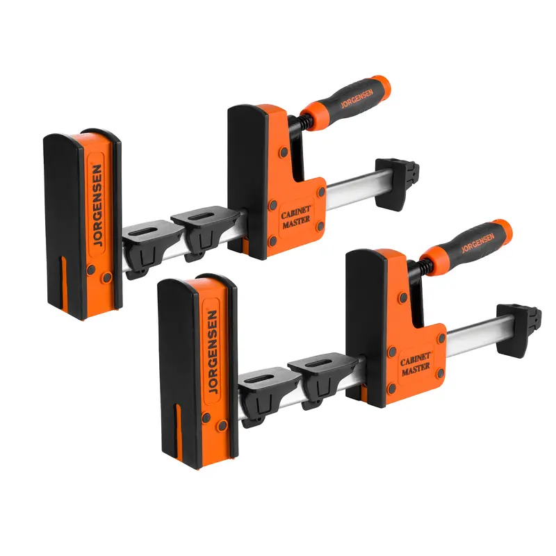 #toolupgrade JORGENSEN 12-50 Inch Parallel Bar Clamp, Heavy-Duty Cabinet Master Clamp for Woodworking Glue-Up, 2200 lbs Force, Quick Release, Spreader Function, 2-Pack