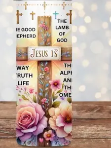 Jesus Is Tumbler 20 oz Skinny Tumbler Sublimation Christian Tumbler