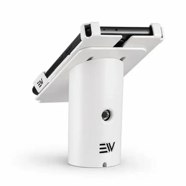 Anti-Theft Mobile Phone Security Display Stand with Alarm - 360° Adjustable, Compact Installation, Landscape Mount Protection for Retail Devices & Mobile Accessories