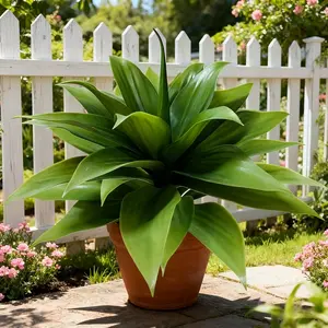 Large Artificial Agave Plant, Realistic Palm-Like Agave, Dense Leaves, Year-Round Decoration, Suitable for Door, Balcony, Office, Shop, Artificial Potted Plant, Realistic Faux Plant
