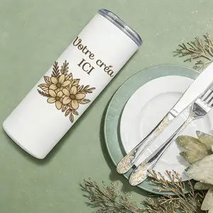 Personalized insulated mug - Thermos cup to personalize yourself with message, logo or first name