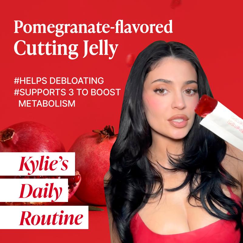 [FOODOLOGY] Coleology Cutting Jelly Balance Daily Diet, Providing Satisfying Fullness, Supports Carbohydrate Metabolism, Promotes Smooth Digestion-1 Pack of 10, Refreshing Pomegranate Flavor Contains Garcinia Cambogia, Chia Seeds Collagen, Hyaluronic Acid